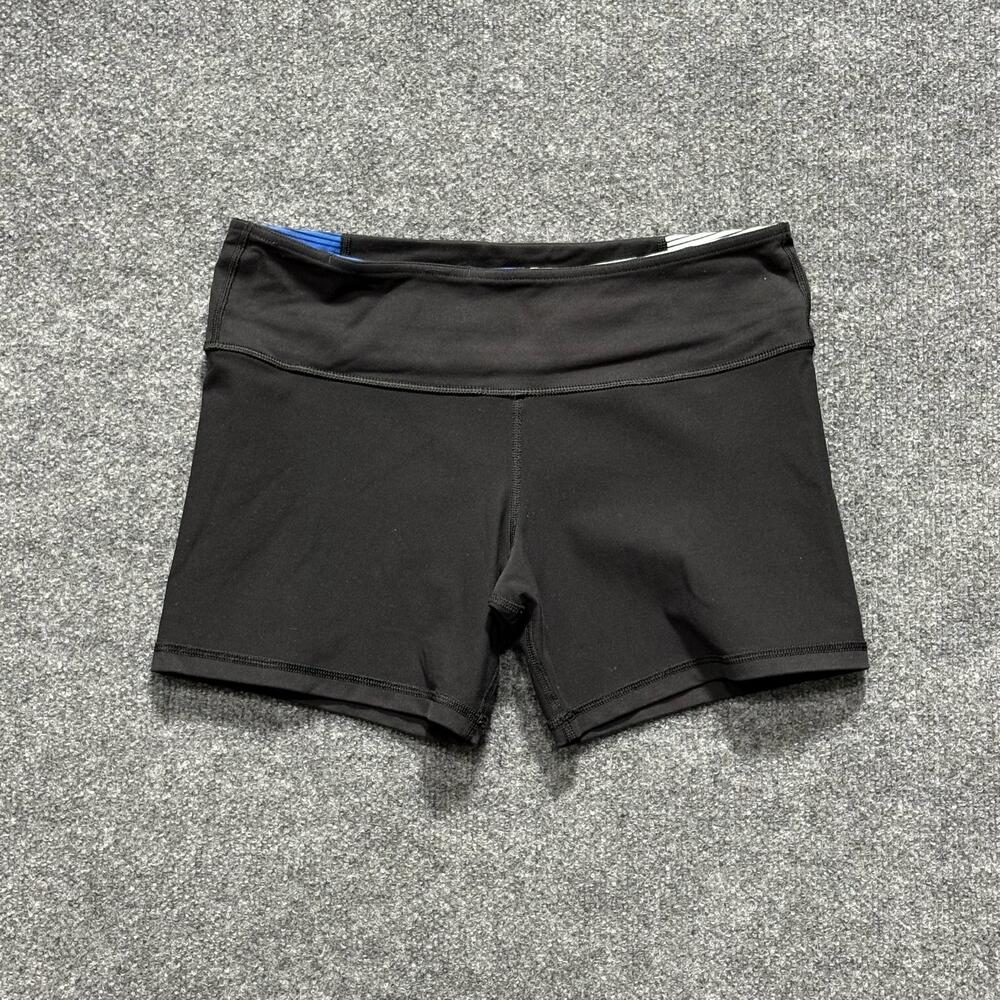 Lululemon Shorts Womens 8 Black What the Sport Yoga Running Stretch Athletic